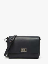 Sac Bandouli�re Caviar Cuir Milano Bleu caviar CA24061