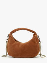 Crossbody Bag Velvet Leather Milano Brown velvet VE24113