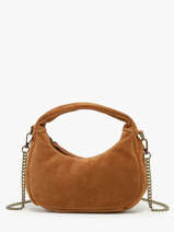 Crossbody Bag Velvet Leather Milano Brown velvet VE24113