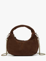 Sac Bandoulire Velvet Cuir Milano Marron velvet VE24113