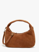 Sac � Main Velvet Cuir Milano Marron velvet VE24114