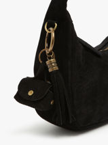 Keychain Leather Milano Black velvet VE24112-vue-porte