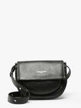 Sac Bandoulire Soft Selma Cuir Lancaster Noir soft selma 1