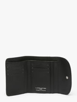 Coin Purse Leather Lancaster Black sierra pm 3-vue-porte