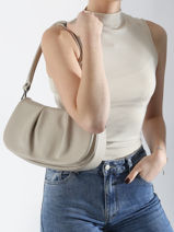 Crossbody Bag Caviar Leather Milano Beige caviar CA24116-vue-porte