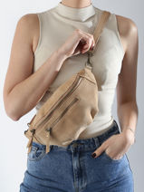 Sac Banane Milano Beige velvet VE24119-vue-porte