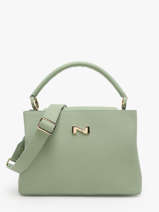 Sac  Main Magnolia Cuir Nathan baume Vert eden 3