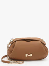 Sac Bandouli�re Nymphea Cuir Nathan baume Marron nymphea 2