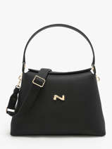 Leather Camelia Shoulder Bag Nathan baume Black eden 5