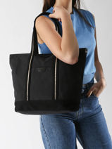 A4 Size Shoulder Bag Kaya Canvas Hexagona Blue kaya 5920056-vue-porte