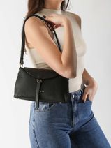 Shoulder Bag Dune Gaia Leather Lancaster Black dune gaia 103-vue-porte