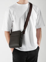Crossbody Bag Le tanneur Brown charles TCHA2200-vue-porte