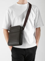 Crossbody Bag Le tanneur Brown charles TCHA2210-vue-porte