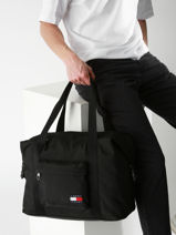 Shoulder Bag Tommy hilfiger Black tjm ess daily AM12915-vue-porte