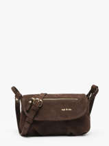 Sac Bandoulire Jenny Cuir Nat et nin Marron vintage JENNY