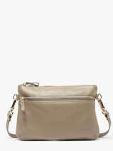 Sac Bandoulire Vicky Cuir Nat et nin Beige vintage VICKY