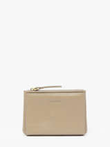 Portefeuille Cuir Nat et nin Beige vintage SOLY