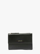 Wallet Leather Nat et nin Black vintage LOTTI