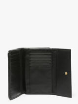 Wallet Leather Nat et nin Black vintage LOTTI-vue-porte
