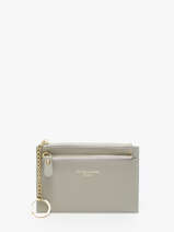 Coin Purse With Card Holder David jones Gray saffiano DJ0089