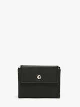 Coin Purse With Card Holder Grained Flora & co Black grained F5019