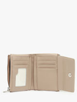 Porte-monnaie Porte-cartes Grained Miniprix Beige grained F5019-vue-porte