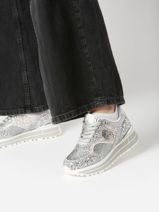 Sneakers Maxi Wonder 73 Liu jo Argent women BA5015TX-vue-porte