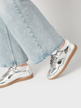 Sneakers Tb.490 In Leather Alohas Silver accessoires 10054402-vue-porte