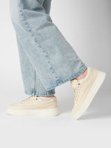 Sneakers En Cuir Tommy hilfiger Beige women 8462ACJ-vue-porte