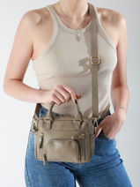 Crossbody Bag Vintage Leather Nat et nin Beige vintage MICRMACY-vue-porte