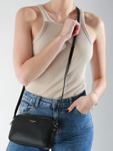 Sac Bandoulire Alpes David jones Noir alpes CM7335-vue-porte