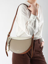 Shoulder Bag Faubourg Leather Lancel Blue faubourg A13545-vue-porte