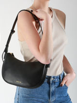 Shoulder Bag Vintage Leather Nat et nin Brown vintage LUNE-vue-porte