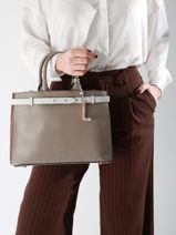 Sac Port Main Faubourg Cuir Lancel Multicolore faubourg A13548-vue-porte