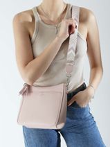 Shoulder Bag Grained Miniprix Pink grained F8575-vue-porte