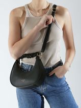 Sac Bandouli�re Grained Miniprix Noir grained A9108-vue-porte