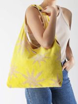 Shopping Bag Fuerteventura Wouf Yellow fuerteventura XTO25009-vue-porte