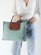 Longchamp Cabas longchamp du march� Handbag Blue-vue-porte