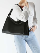 Longchamp Le foulonn Hobo bag Black-vue-porte