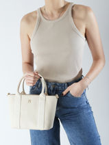 Satchel Th Logotape Tommy hilfiger White th logotape AW17201-vue-porte