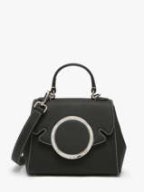 Sac Port Main Yumi Cuir Nathan baume Noir ginkgo 4
