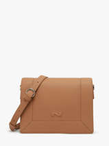 Sac Bandouli�re Rotterdam Cuir Nathan baume Marron mondrian 3