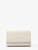 Leather Caviar Wallet Crinkles Beige caviar 14001