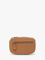 Leather Caviar Coin Purse Crinkles Brown caviar 14036