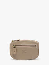 Porte-monnaie Caviar Cuir Crinkles Beige caviar 14036