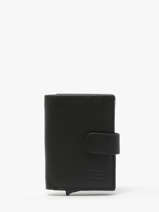 Wallet Caviar Leather Crinkles Black caviar 14600