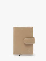 Wallet Caviar Leather Crinkles Beige caviar 14600