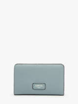 Compact Leather Ninon Zip Wallet Lancel Blue ninon A11123