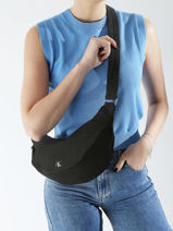 Sac Bandouli�re Luna Nylon Calvin klein jeans Noir luna 4K3095G-vue-porte