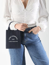 Shoulder Bag Rsg Cotton Karl lagerfeld Blue rsg A1W50039-vue-porte